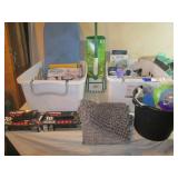 Laundry Baskets, Shower Heads, Cleaning Supplies,