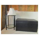 Storage Ottoman, End Table Lamp