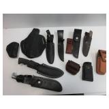 Leather Gun Holsters, Knives, Sheaths