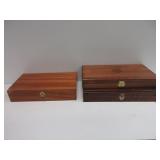 3) Wooden Pistol Cases