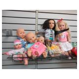 Dolls Lot: Barbies, 18", and Babies