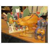 Halloween Animal Figure, Wooden Display Figures
