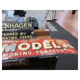 2) Model Smoking Tobacco Metal Signs