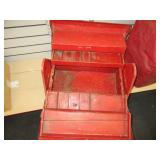 Red Metal Expandable Toolbox