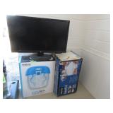 Full Size AeroBed, Homedics Foot Spa, HP Monitor