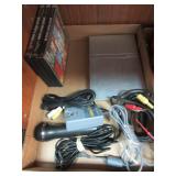 Playstation 2 with Some Cords and Grand Theft Auto