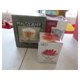 Mikasa Glass Jar, Pfaltzgraff Trifle Dish and Vase