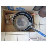 Metal Kitchen Pans with Grease Tray and Grater