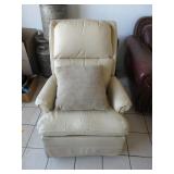 White Recliner with Pillow