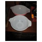 Pink Gooseberry Pyrex Bowls
