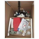 Indoor/Outdoor Thermometer, Plant Food, Wood