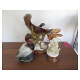 Bird Figurine/Whiskey Bottles