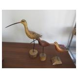 3) Wooden Birds by Jim Slack