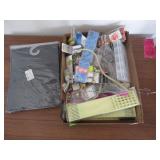 Fishing Hooks, Weights, Plastic Storage, Dog