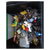 Box of Legos and Wheels