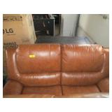 Brown Reclining Love Seat