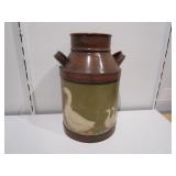 Painted Milkcan Decor