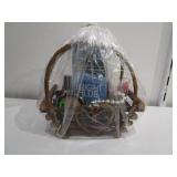 Twig Gift Basket With Cosmetics, Bracelet, Perfume