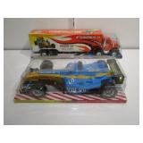 Toy Truck And Racecar (Plastic)