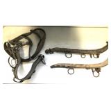 Antique Harnesses with Leather Straps