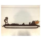 Iron Kokopelli/Southwest Decorative Towel Rack