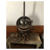 Antique Lard Press, Bolted on Table