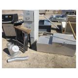 Truck Bed Storage Box, Filing Cabinet, Saw Horses