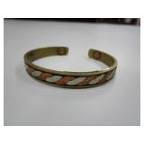 Brass Bracelet With Inlay