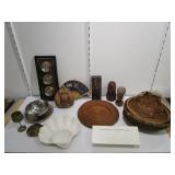 Wicker, Coconut Monkey, Shell Shaped Relish Dish