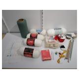 Yarn, Knitting And Crochet Needles, Ribbon