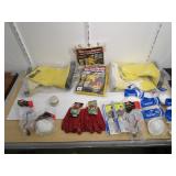 2) Pair Boss Rubber Boots, Rubber Gloves, Eye