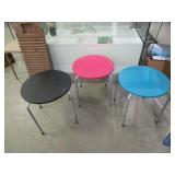 3) Small Round Side Tables