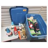 4) Garden Gnomes, Religious Texts, Quilt,