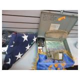 Military Storage Box with Hat, Dog Tags, Marine-