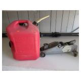 2 Ton Floor Jack with 5 Gallon Gas Can