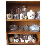 Glass Dishes, Bowls, Cups, Serving, Flip Top Jars