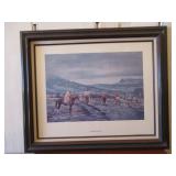 Framed/Signed "One Dry Match" Artwork