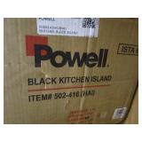 Powell Black Kitchen Island
