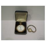 Elgin Pocket Watch (Missing Glass) Ladies Benrus