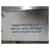 Metal Box Springs with Wood Slats