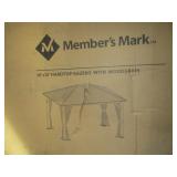 Members Mark Hardtop Gazebo with Wood Grain