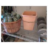 Glass Insulators, Produce Basket, Hand Weights,
