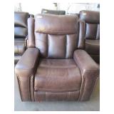 Brown Leather Recliner