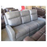 Grey Leather Couch