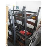 4) Wooden Back and Metal Side Chairs