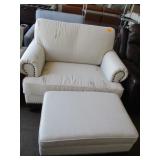 Oversized Chair with Ottoman and Storage