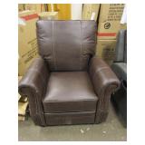 Morris Brown Leather Recliner