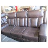 Brown Leather Reclining Couch