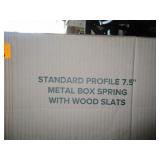 Full Size Metal Box Springs with Wood Slats
