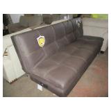 Serta Futon Brown Leather Couch